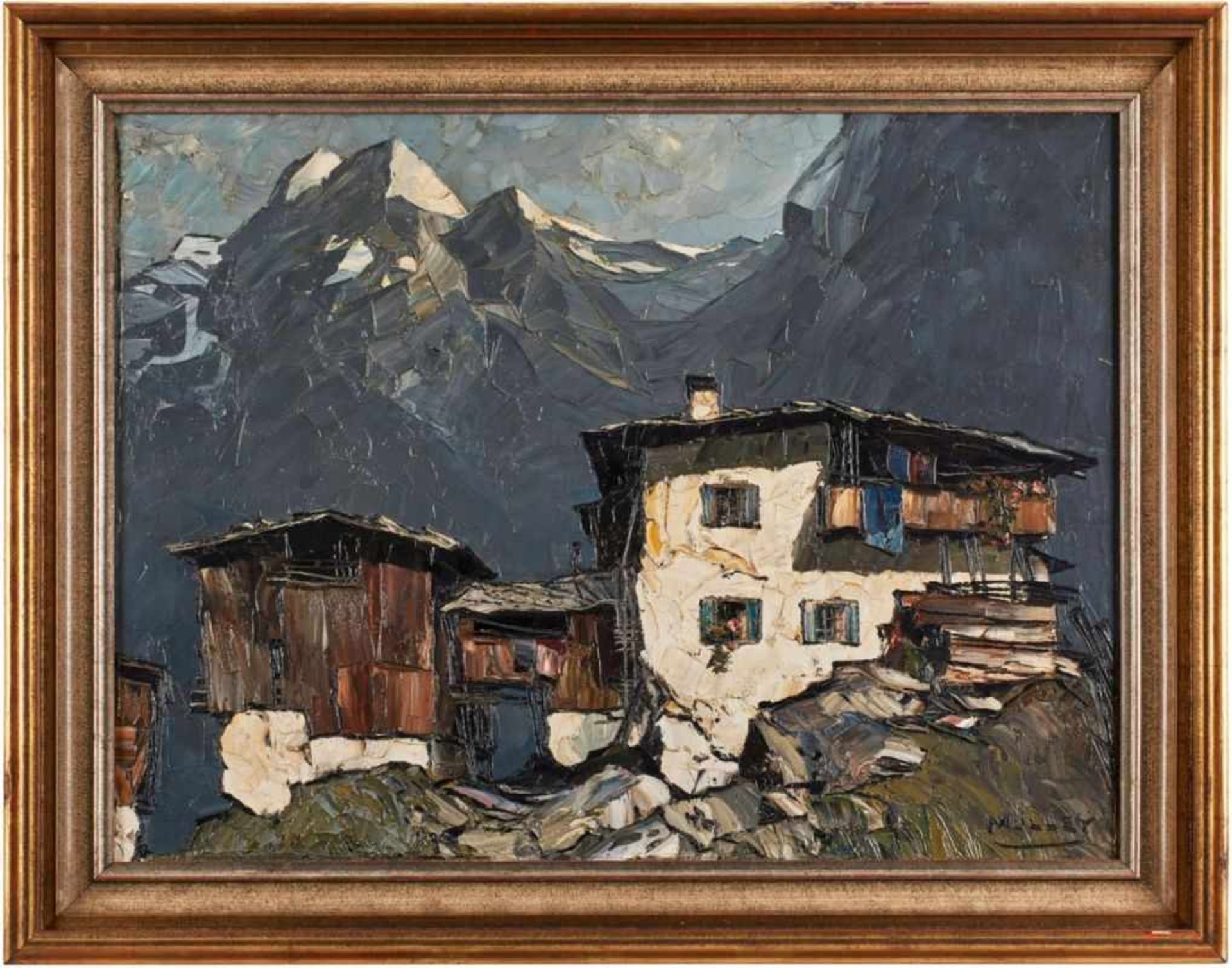 Gemälde Oskar Mulley1891 Klagenfurt - 1949 Garmisch. Sein künstlerisches Talent wurde bereits früh