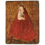 Gemälde Italien 16. Jh."Maria mit Kind" Öl/Holz, 35,8 x 27,8 cm- - -22.00 % buyer's premium on the