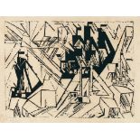 Lyonel FeiningerNew York 1871 - 1956 New YorkMarine. Holzschnitt. 1918. 28 x 37,6 cm (35 x 50 cm).