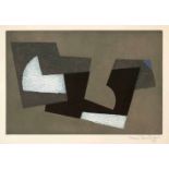 Hans RichterBerlin 1888 - 1976 MinusioHommage à Marcel Duchamp. Farb. Radierung mit Collage. 1969.