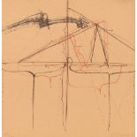 Gerhard HoehmeGreppin 1920 - 1989 NeussOhne Titel. Farb. Lithographie. 1964. 30,7 x 30,7 cm.