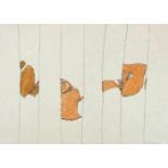 Eduard MicusHöxter 1925 - 2000 IbizaOhne Titel. Bleistift und Ölkreide. 1968. 45 x 62,5 cm. Signiert