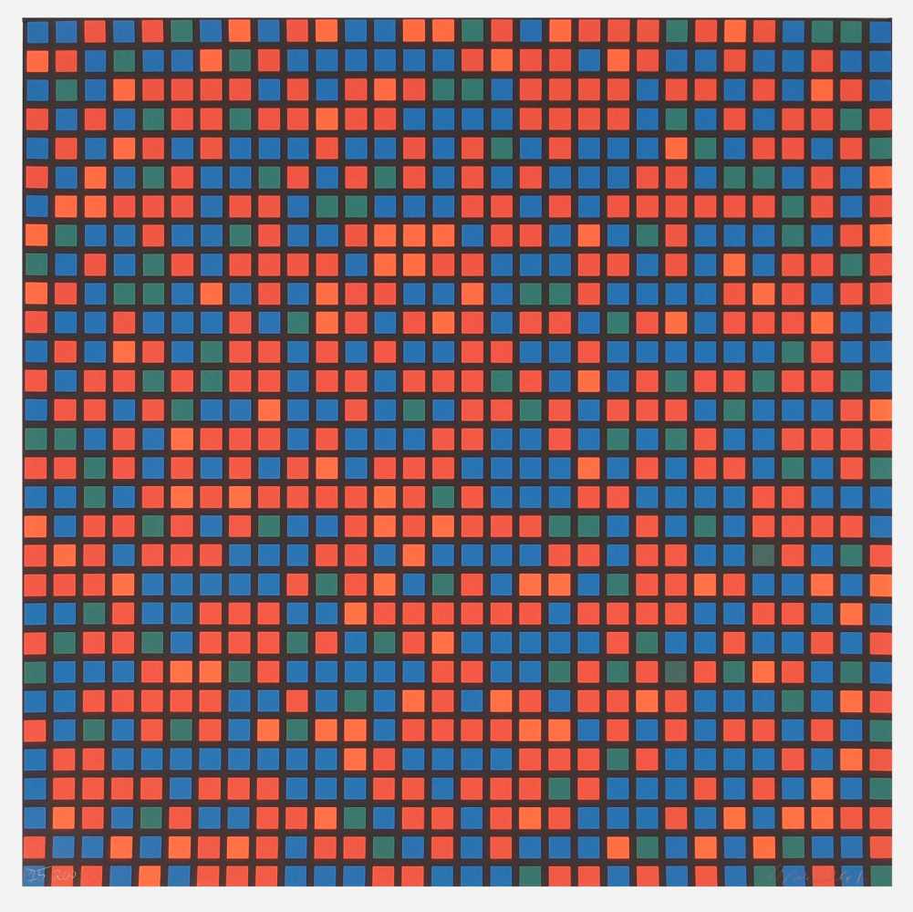 Francois MorelletCholet bei Nantes 1926 - 2016 CholetMo I/70. Farb. Siebdruck. 1973. 60 x 60 cm.