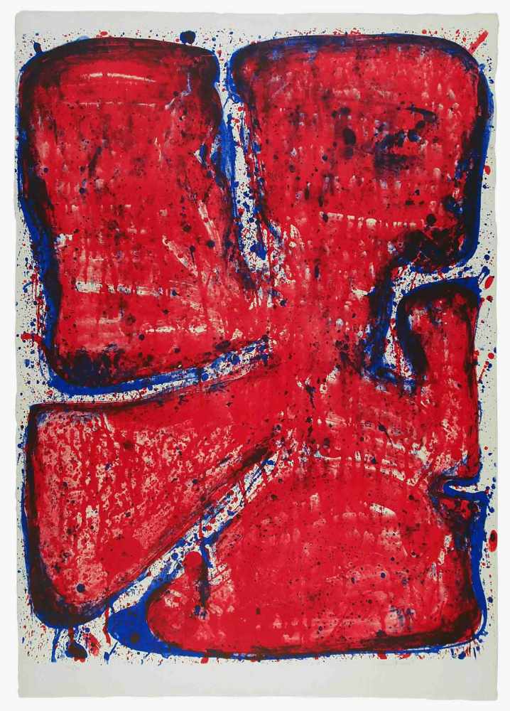 Sam FrancisSan Mateo/Kalifornien 1923 - 1994 Santa MonicaBlue Blood Stone. Farb. Lithographie. 1960.