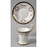 Tasse mit Untertasse, Meissen, 2. H. 19. Jh./ um 1900Form mit hochgezogenem Doppel-Schwanenhenkel,