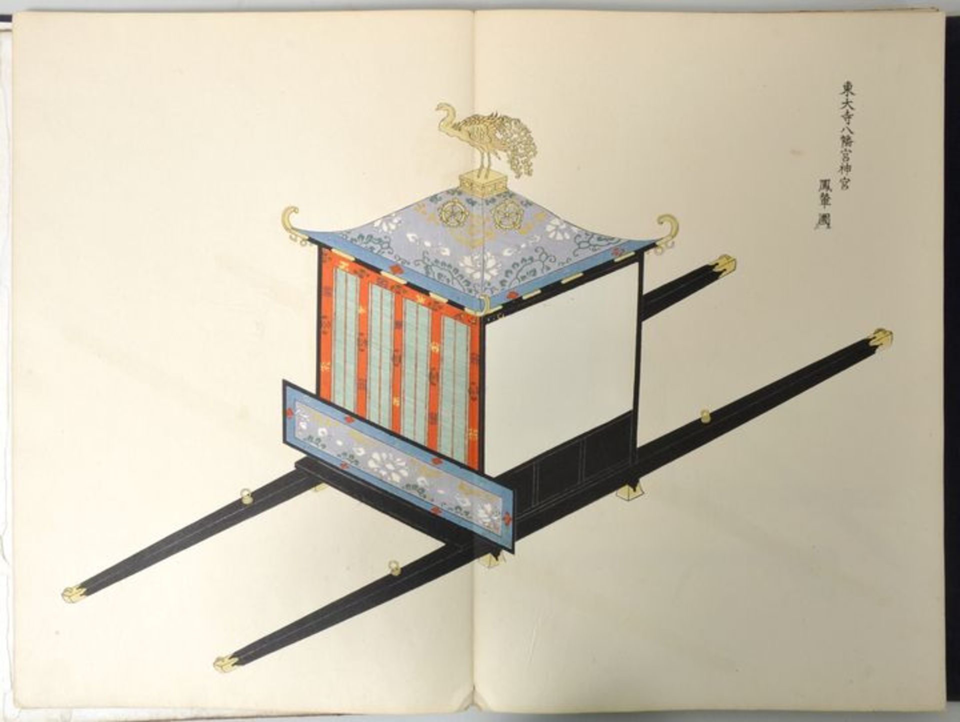 Yosha Zuko Fuzu, Japan, Periode Meiji (um 1900)Katalog mit Modellen luxuriöser Sänften und Kutschen.