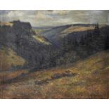 Berger, Rudolf. Tätig in Dresden um 1900Blick von Dittersbach (Erzgebirge) nach Purschenstein. 1904.