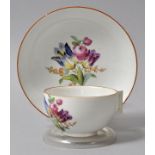 Tasse mit Untertasse, Meissen, letztes Drittel 18./ 1. Viertel 19. Jh.Einfache Halbkugelform mit