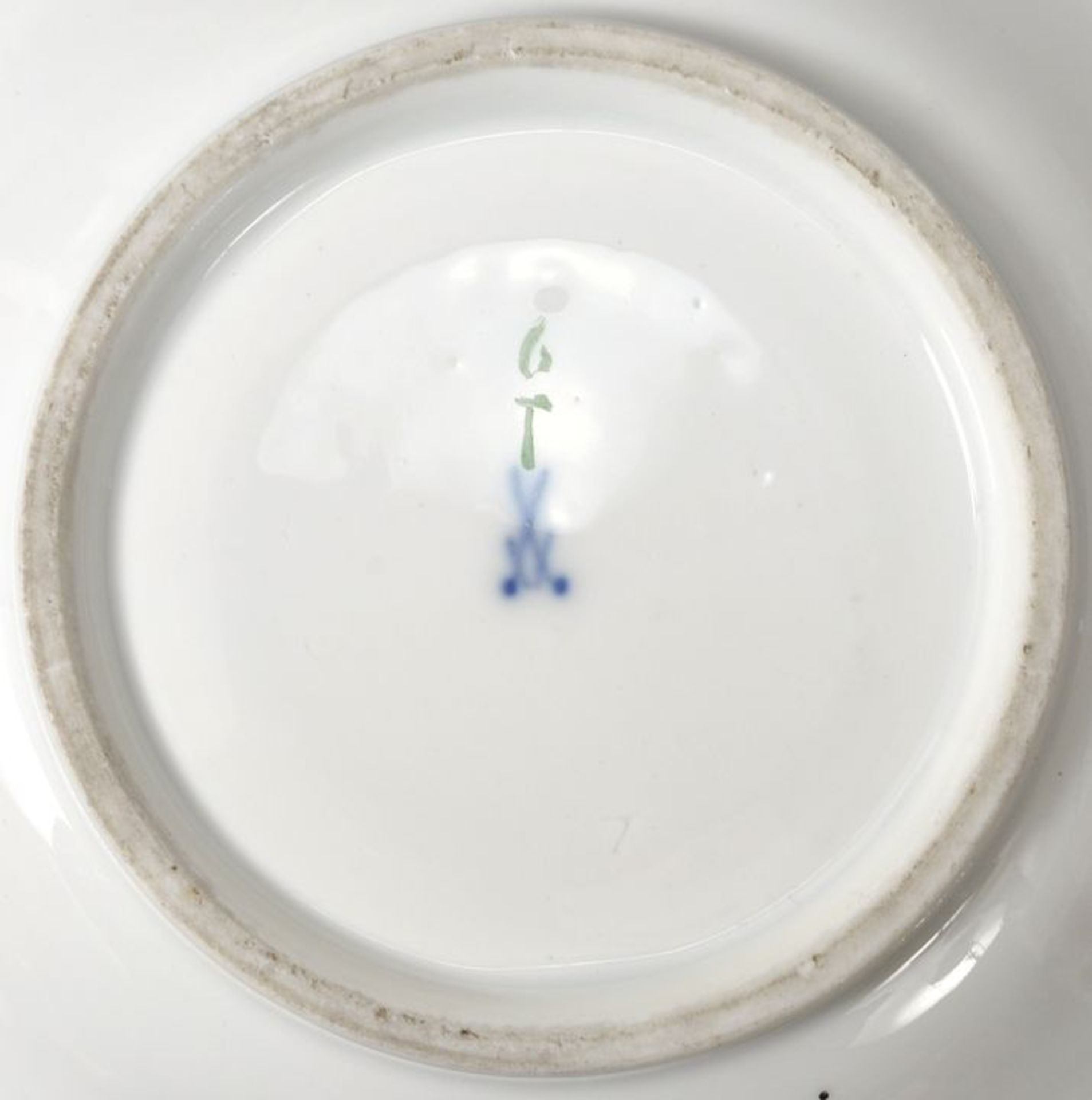 Tasse mit Untertasse mit Bildnis König Friedrich August I. von Sachsen, Meissen, 1.Viertel 19. Jh. - Image 2 of 2