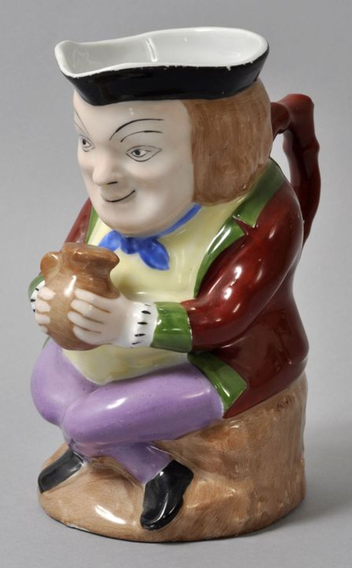 Figurenkrug/ Toby jug, Altrohlau (Böhmen, Stará Role), E. 19./ Anf. 20. Jh.Porzellan, polychrom