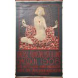 Baranowsky, Aleksander1874 Riga - 1941 Dresden Plakat "Grosse Kunstausstellung Dresden 1908". Auf