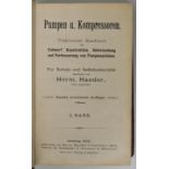 Haeder, Herm.: Bd. I: Pumpen und Kompressoren. Praktisches Handbuch für Entwurf,Konstruktion,