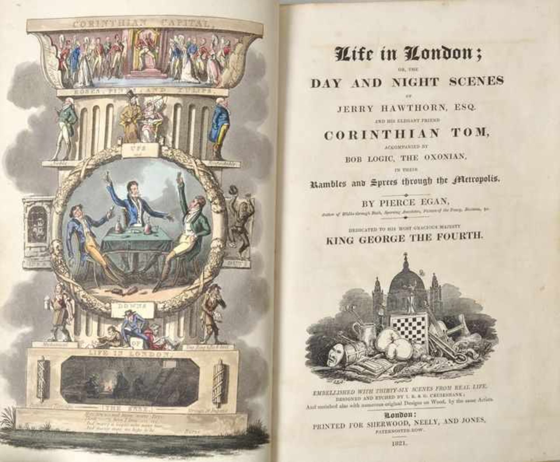 Egan, Pierce: Life in London; or, the day and nightscenes of Jerry Hawthorn esq. and his elegant