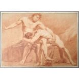 Doyen, Gabriel Francois. 1726 Paris-1806 St. Petersburg.Mythologische (?) Szene: zwei männliche