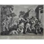 Hogarth, William. 1697 - 1764 London"Hudibras vanquished by Trussa" und "Hudibras, catechised". Zwei