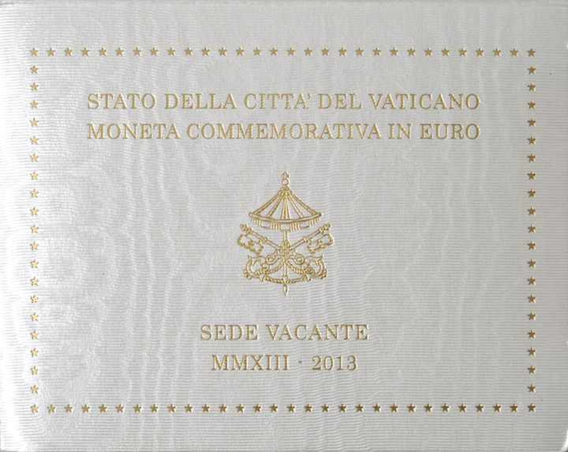2 Euro-Kursmünze, Vatikanstadt, 2013Sede Vacante, 2013, Kupfer-Nickel/ Nickel, Nickel-Messing, - Bild 4 aus 4