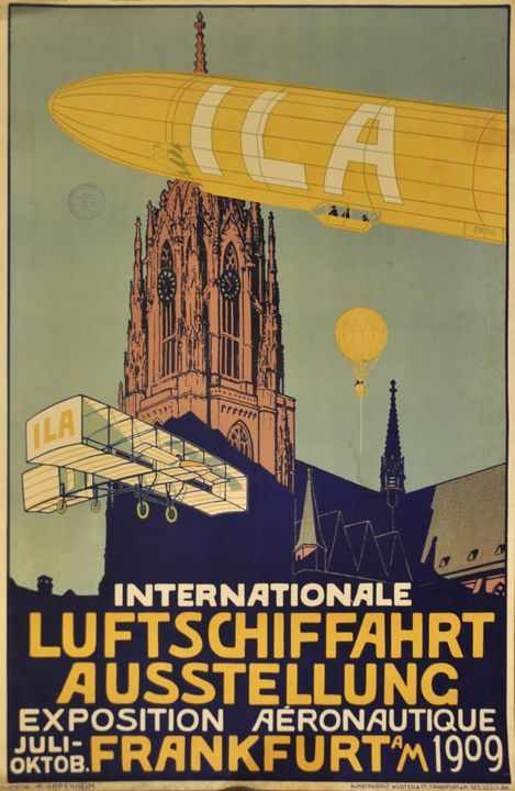 Oppenheim, Alfred1873 Frankfurt a.M. - 1953 London "Internationale Luftschiffahrt Ausstellung.