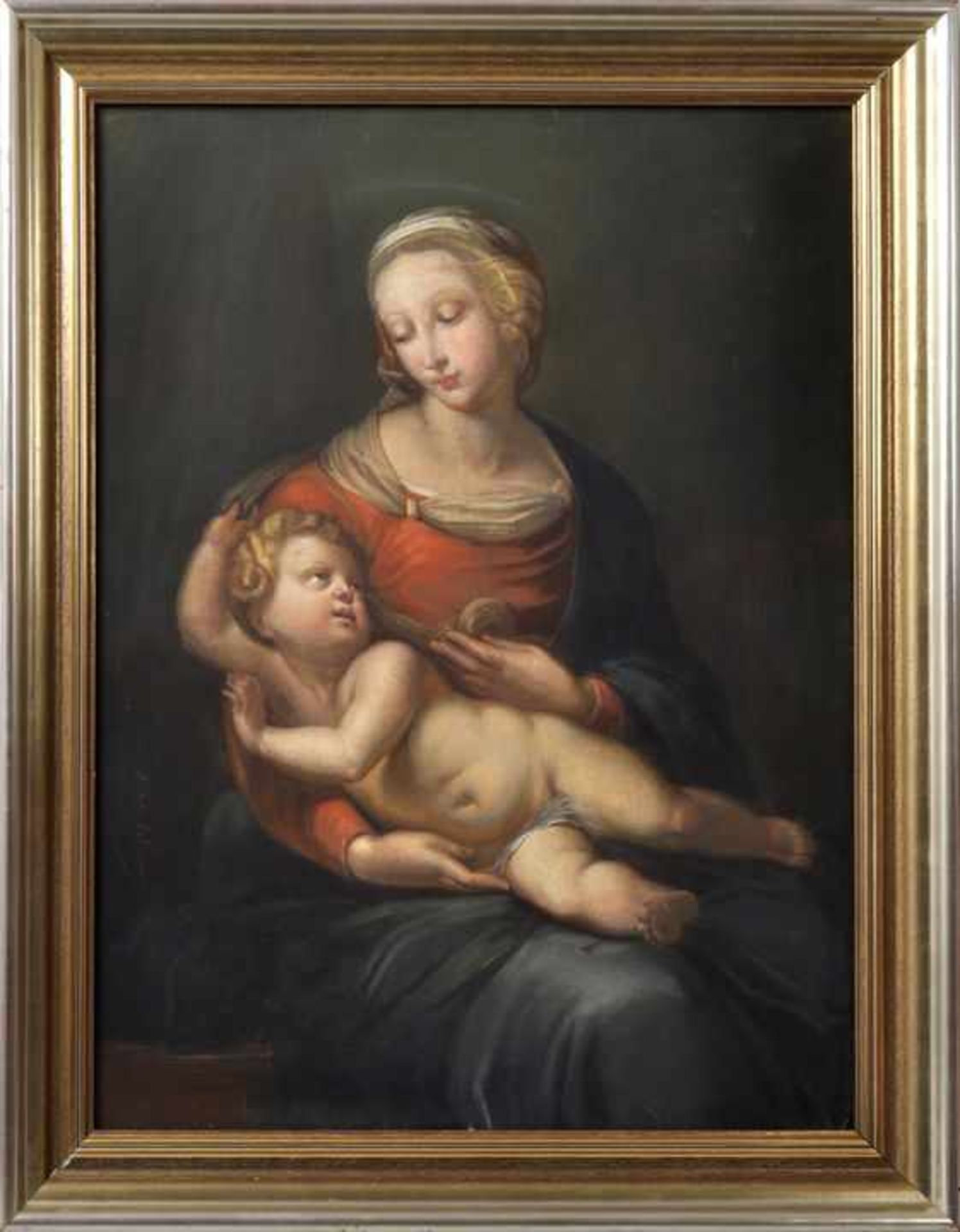 Raffaello Sanzio, genannt Raphael1483 Urbino - 1520 Rom (Kopie nach) Maria mit dem Jesusknaben ( - Bild 3 aus 6
