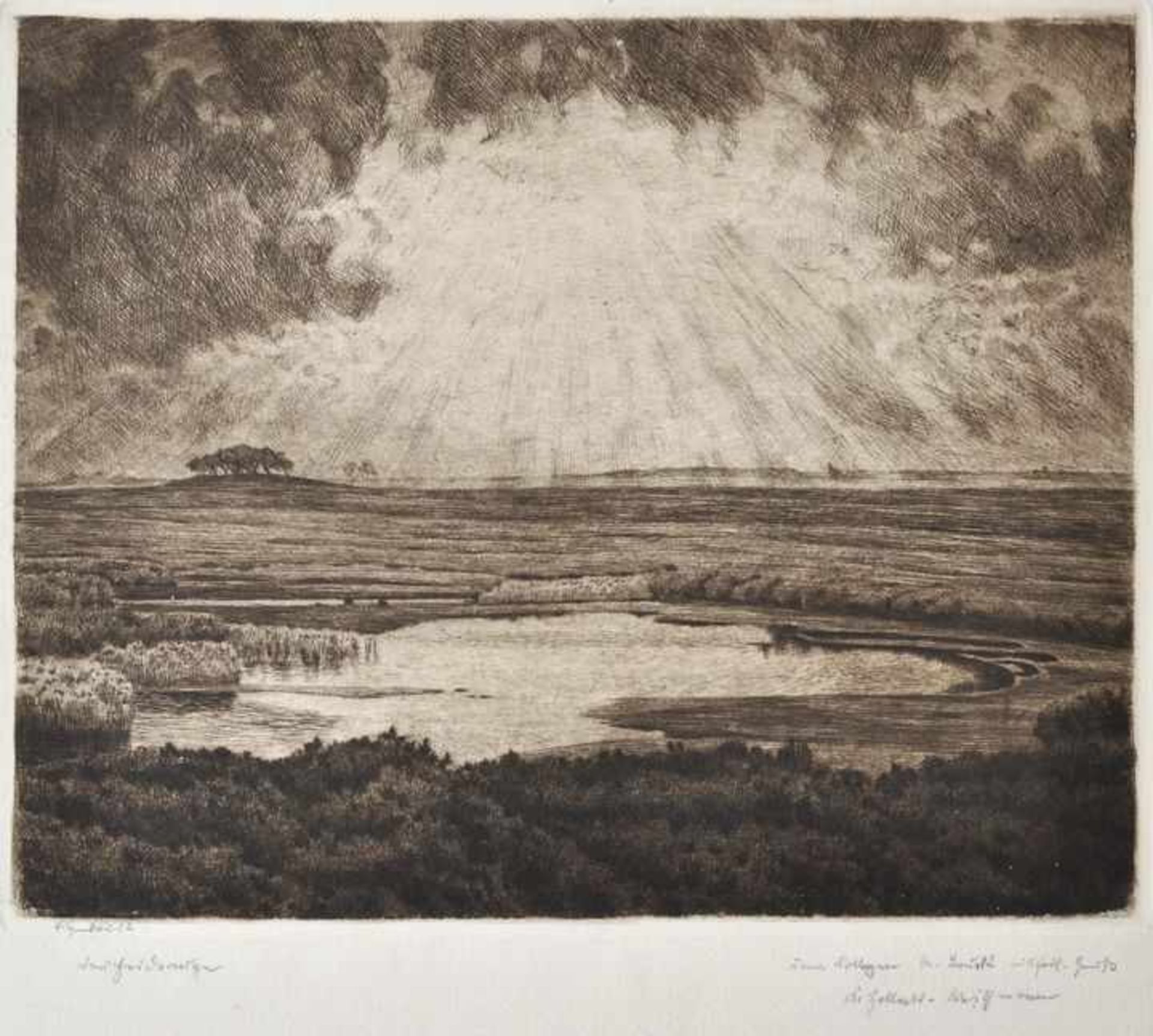 Konvolut Landschaften, 19./ Anf. 20. Jh.6 Bll.: a) Marák, Julius (1832 Leitomischl-1899 Prag): - Bild 3 aus 7