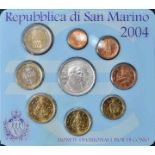 Kursmünzensatz, San Marino, 2003Repubblica di San Marino. 8 Kursmünzen im Wert v. 1 Cent-2 Euro,