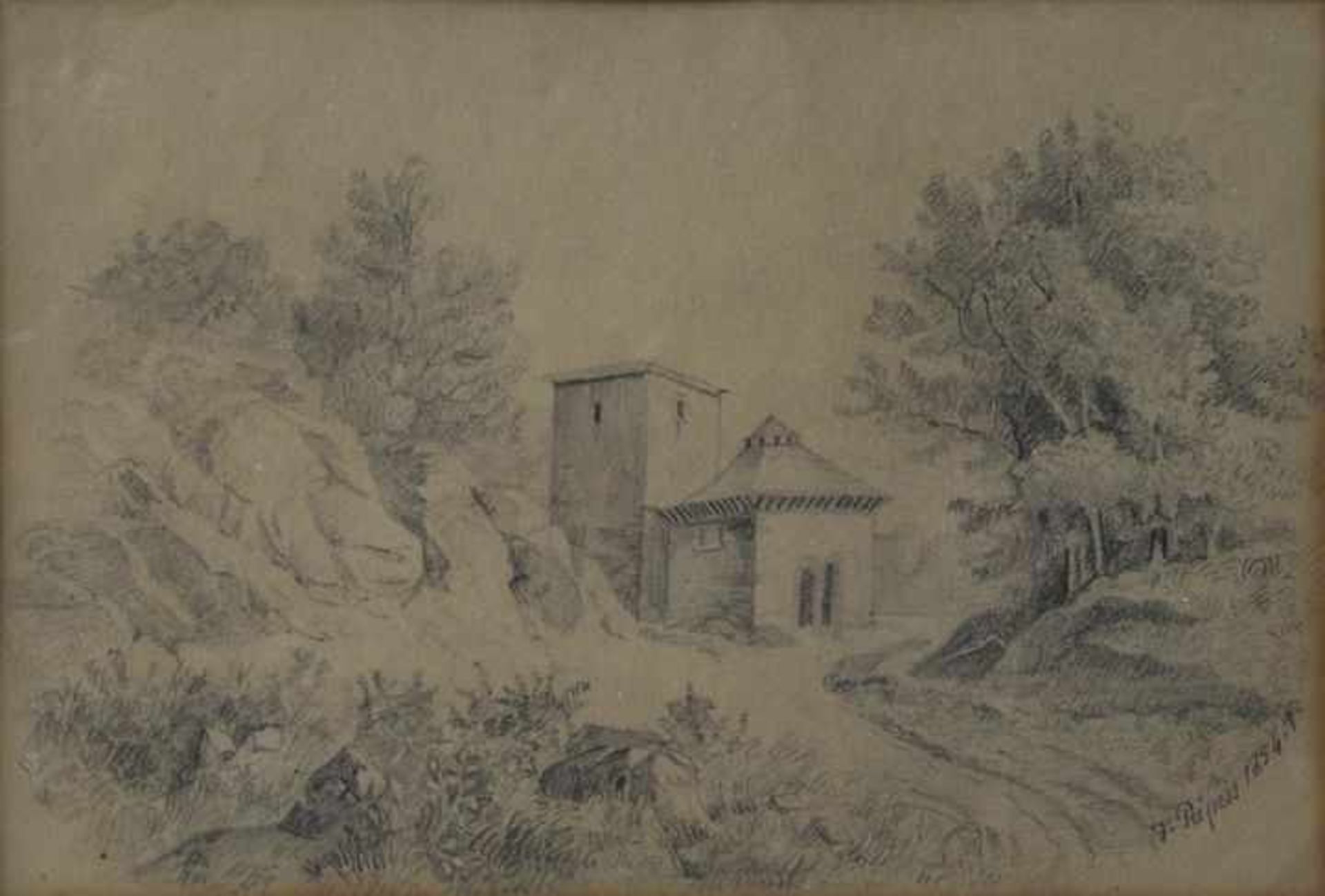 Peipers, Friedrich Eugen 1805 Stolberg b. Aachen-1885Frankfurt a.M. Italienische Landschaft mit
