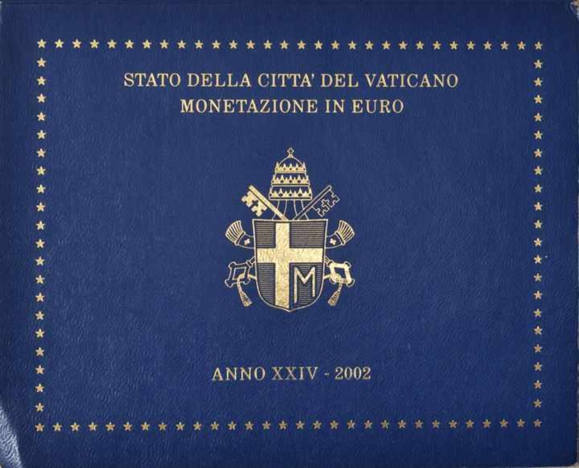 Euro-Kursmünzensatz Vatikan Stadt, 2002Pontifikat Johannes Paul II. 2002. 8 xEuro-Kursmünzen im Wert - Bild 4 aus 4