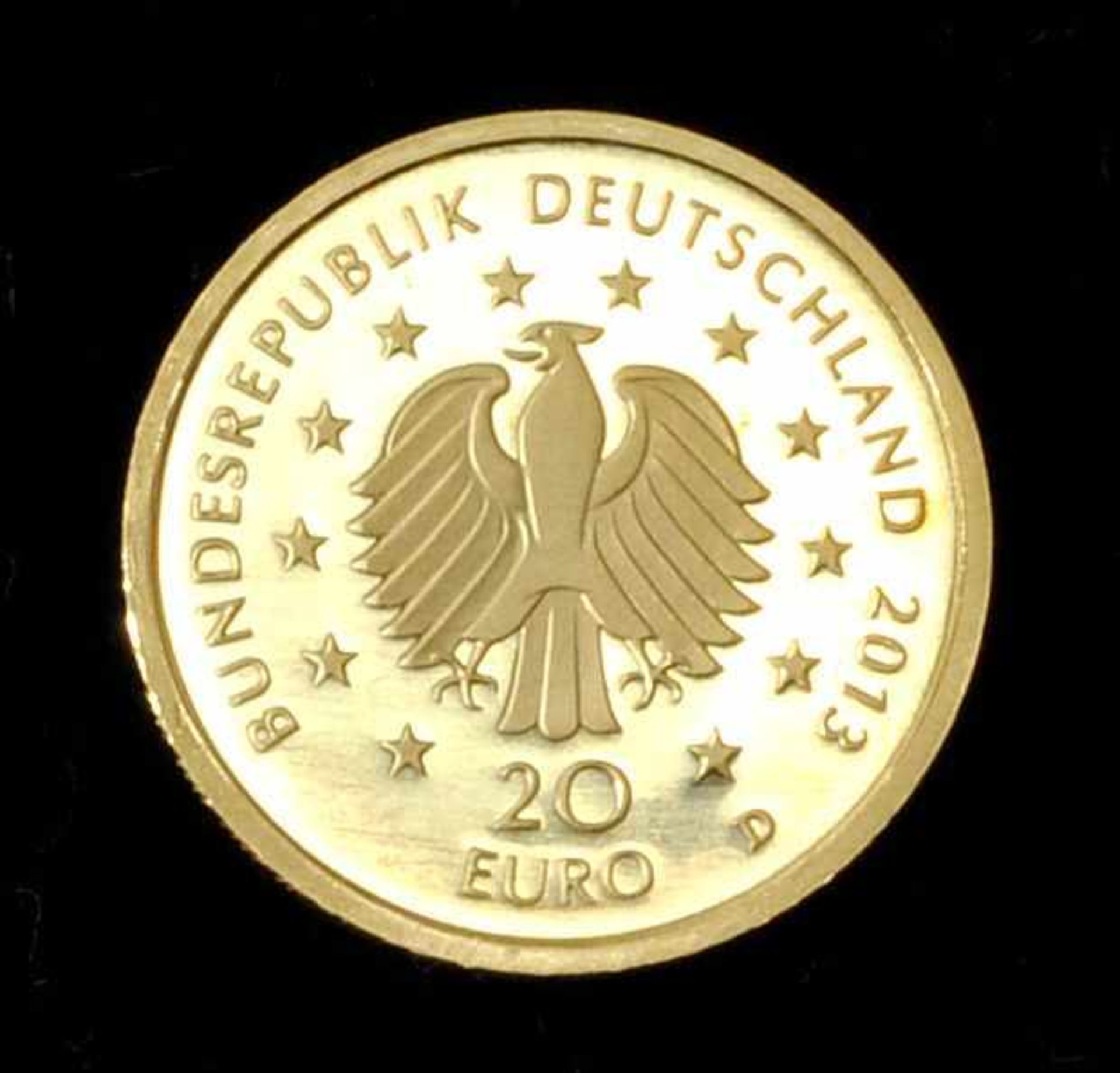 20 Euro in Gold, BRD, 2013UN Internationales Jahr der Wälder 2011 - 4. Ausg., 2013, 999.9er, 3,89 g, - Bild 3 aus 3