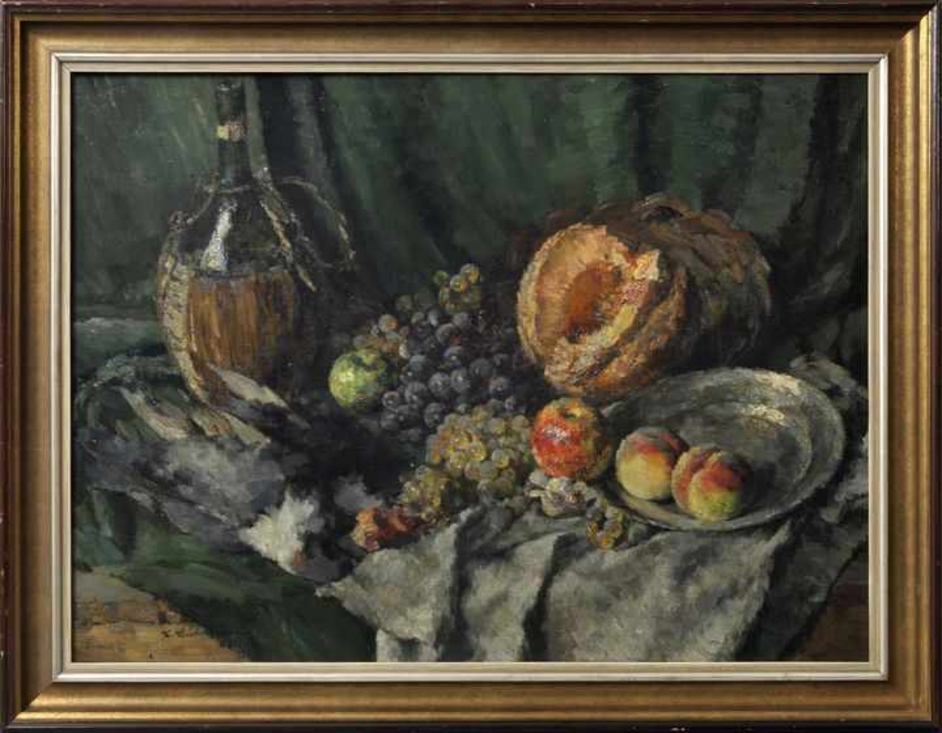 Muhrmann, LudwigStillleben mit Früchten und Tauben. Öl auf Leinwand, li. u. sign. 60,5 x 81 cm. - Image 4 of 8