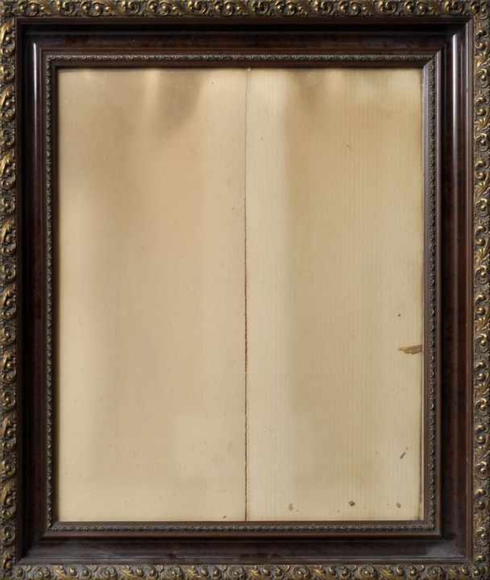 Rahmen, 2. H. 19. Jh./ um 19007 cm Holzleiste mit Hohlkehle, braun marmoriert, gepresste - Image 2 of 2
