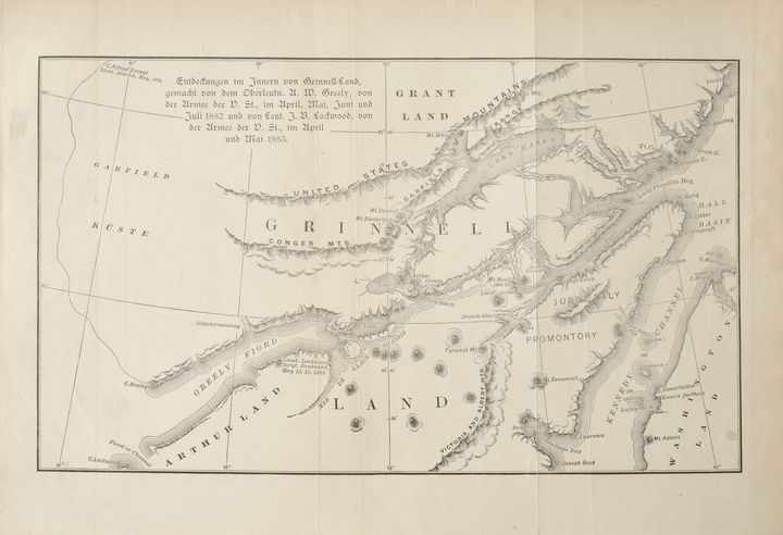 Arktis/ Antarktis/ Nordamerika, 5 Karten.a) A chart of the arctic Regions showing the recent - Image 3 of 5