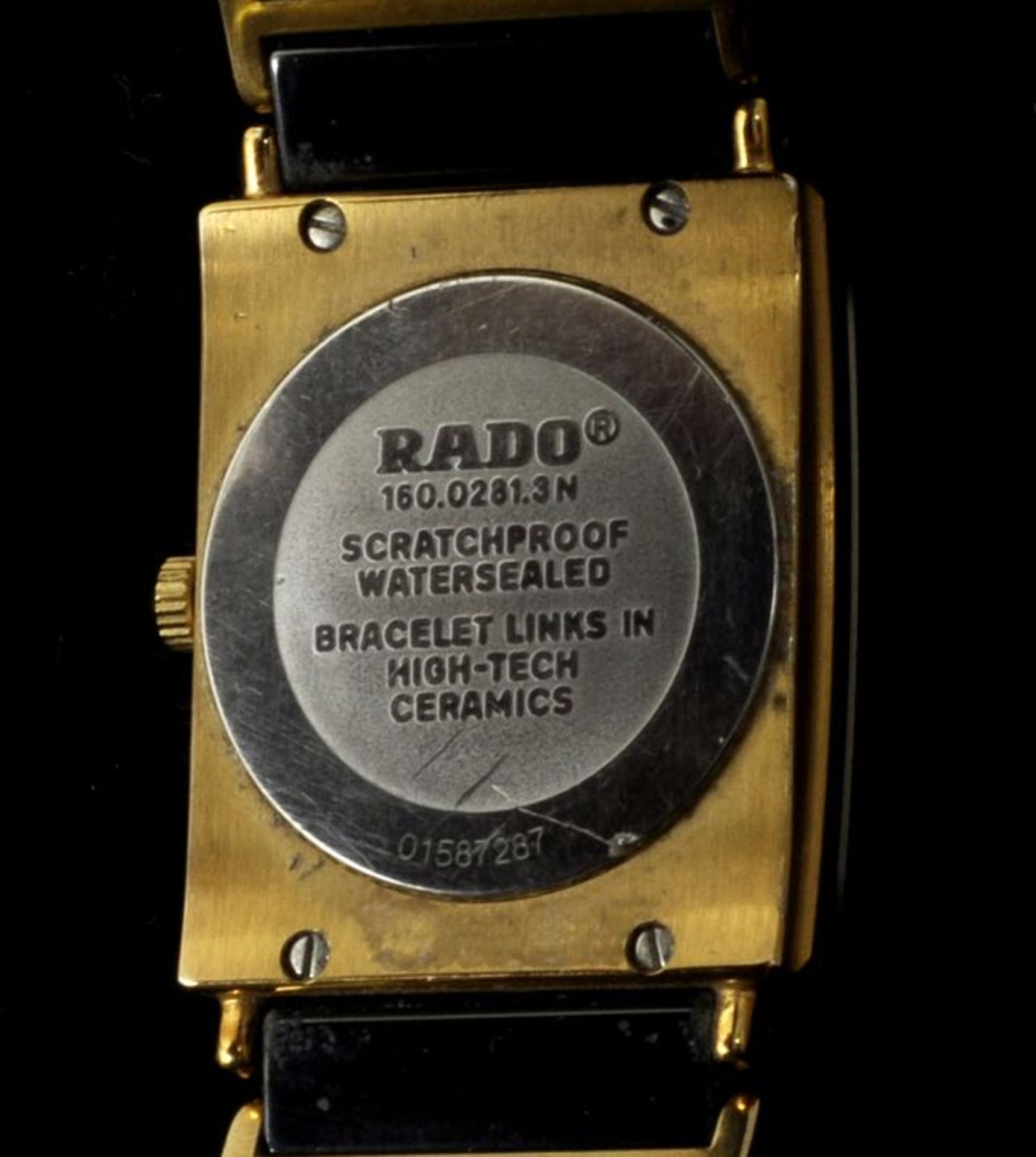 Damenarmband, Rado, Lengnau/ Schweiz, ca. 2015Modell Rado DiaStar. Eckiges Gehäuse (34 x 24 mm) - Bild 2 aus 2