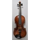 Violine, Markneukirchen, Schuster & Co., ca. 1900Deckel Nadelholz, Boden und Zarge Ahorn,