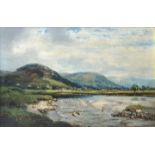 Rennie, George Melwin. 1874-1953, SchottlandSchottische Landschaft. Öl auf Leinwand, li. u.