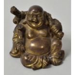 Lachender Buddha, China, Qing-DynastieKleinbronze. H. 5 cm- - -25.00 % buyer's premium on the hammer