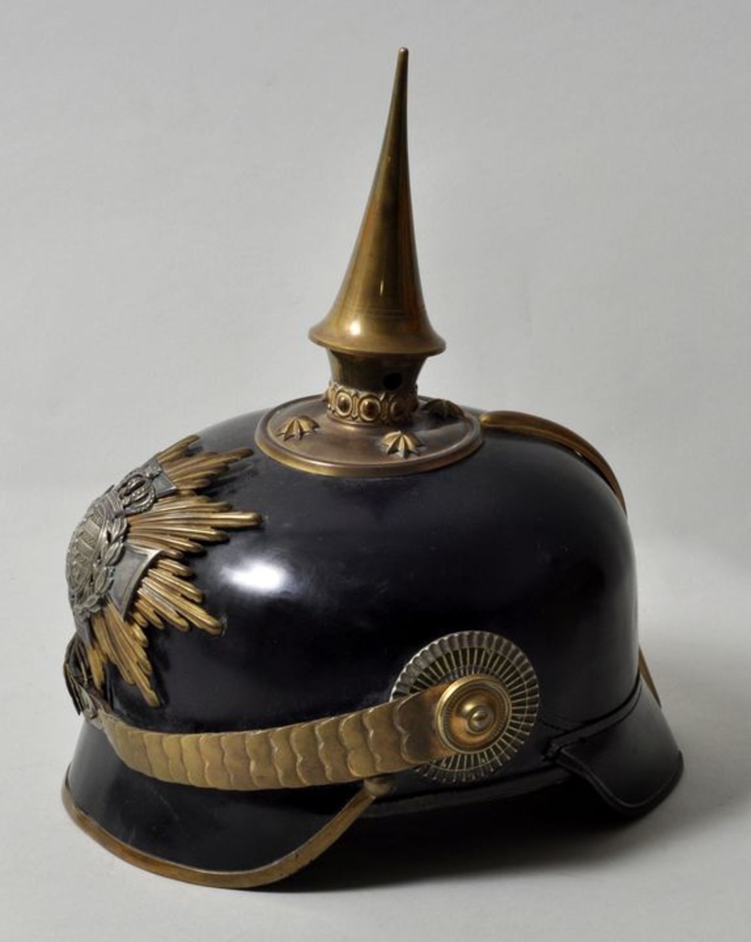 Helm für Landwehroffiziere der Reserve (Pickelhaube), Königreich Sachsen, Ende 19.Jahrhundert - Bild 2 aus 4