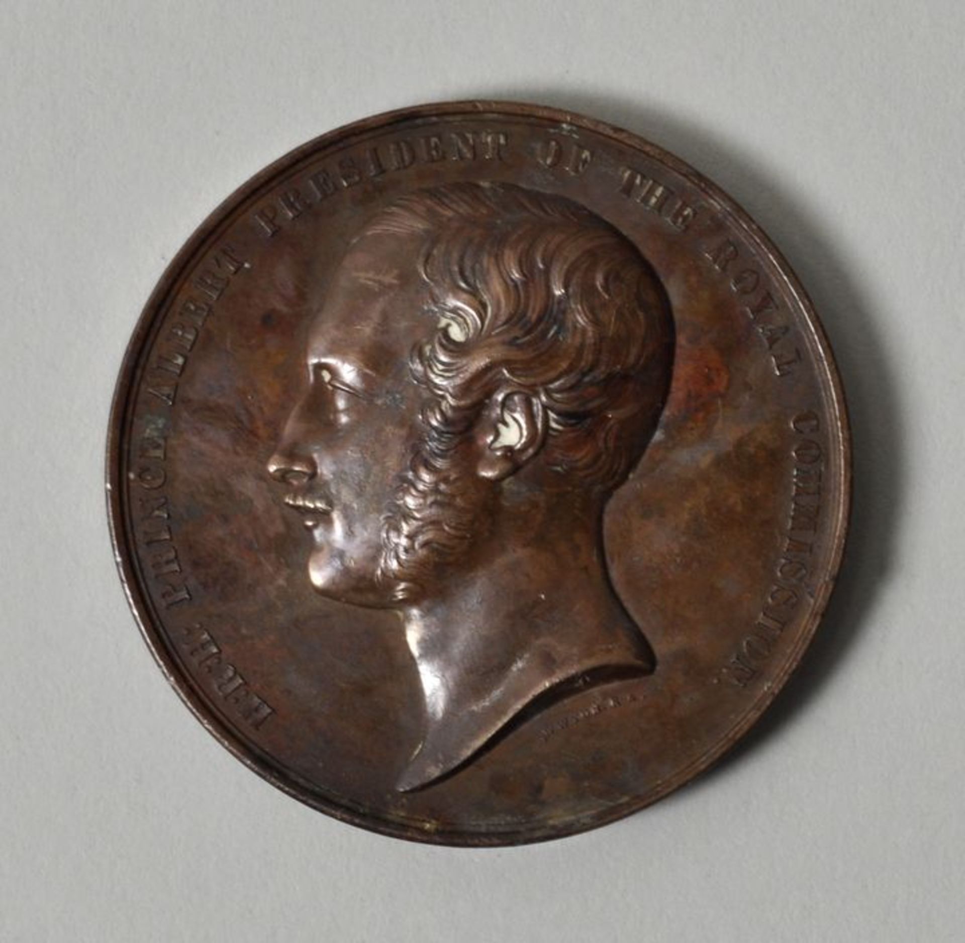 Medaille Weltausstellung 1851 in London in Bronze, 1851Modelleur William Wyon (1795-1851). Kupfer,