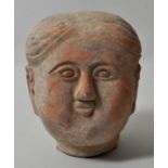 Kopf einer weiblichen Figur, China, im Stil der Han-DynastieTerrakotta, H. 12 cm- - -25.00 % buyer's