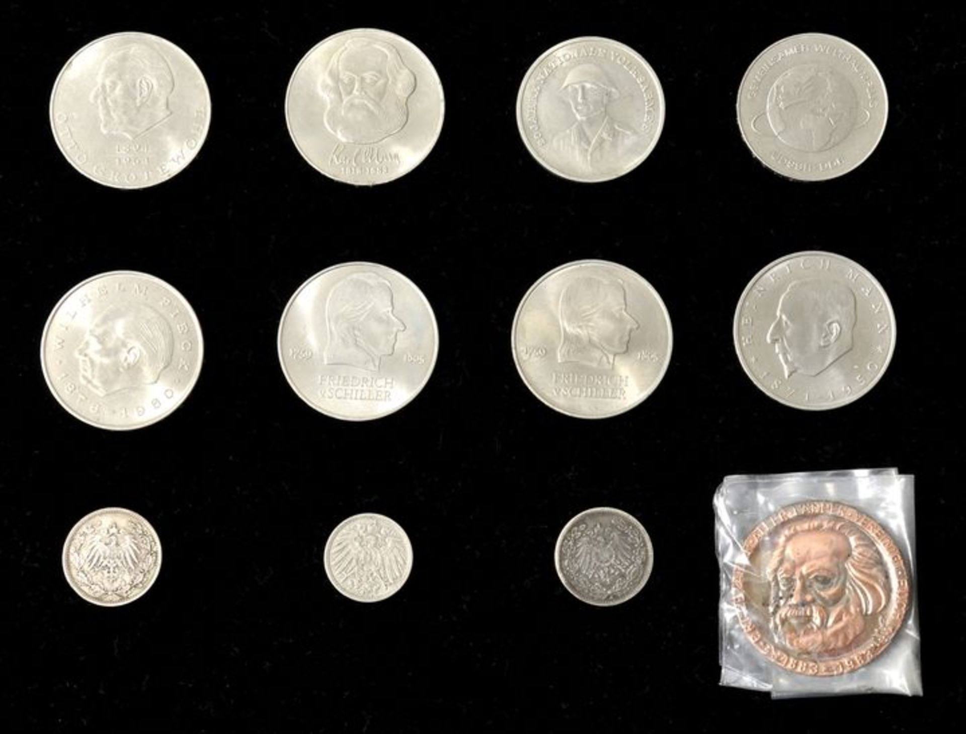 Konvolut KursmünzenCa. 120 St., u.a. Deutsches Reich 1875-1942, DDR 1960-1986, darunter einige - Bild 2 aus 4