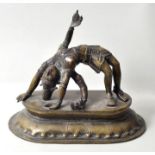 Shiva tanzend, Indien/ Südostasien, 19./ 20. Jh.Bronze. H. 28,5 cm- - -25.00 % buyer's premium on