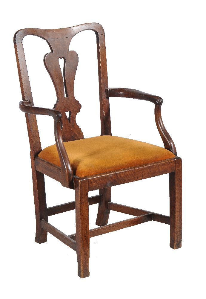 A George III elbow chair, circa 1770