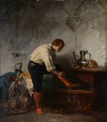 Ferdinand de Braekelaer (Dutch 19th century)Getting dressed