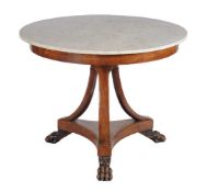 A Louis Philippe mahogany centre table, circa 1840