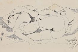 Italian School (20th century) Two nudes