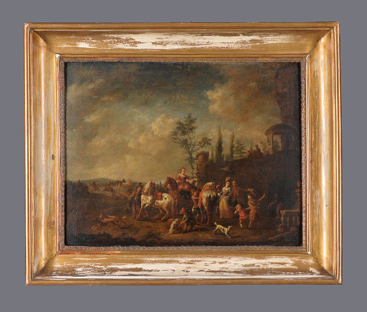 Follower of Philips Wouweman (late 17th/early 18th century)The hunting party - Image 2 of 3