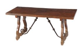 A Spanish chestnut centre table, 17th century