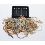 A collection of costume jewellery