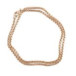 An 18 carat gold belcher link necklace