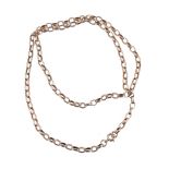 A 9 carat gold belcher link chain