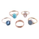 Five dress rings