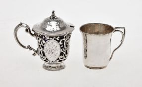 A Victorian silver mustard pot by Edward & John Barnard